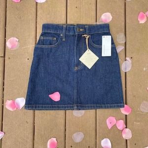 NWT Lee vintage modern collection navy blue denim mini pencil skirt